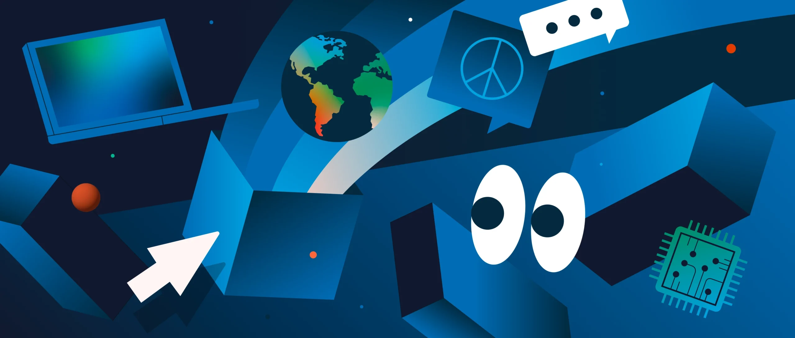 Fun wide-screen illustration